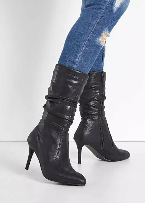 Čierne dámske topánky s remienkom