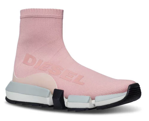 Športové ružové dámske zimné topánky Diesel
